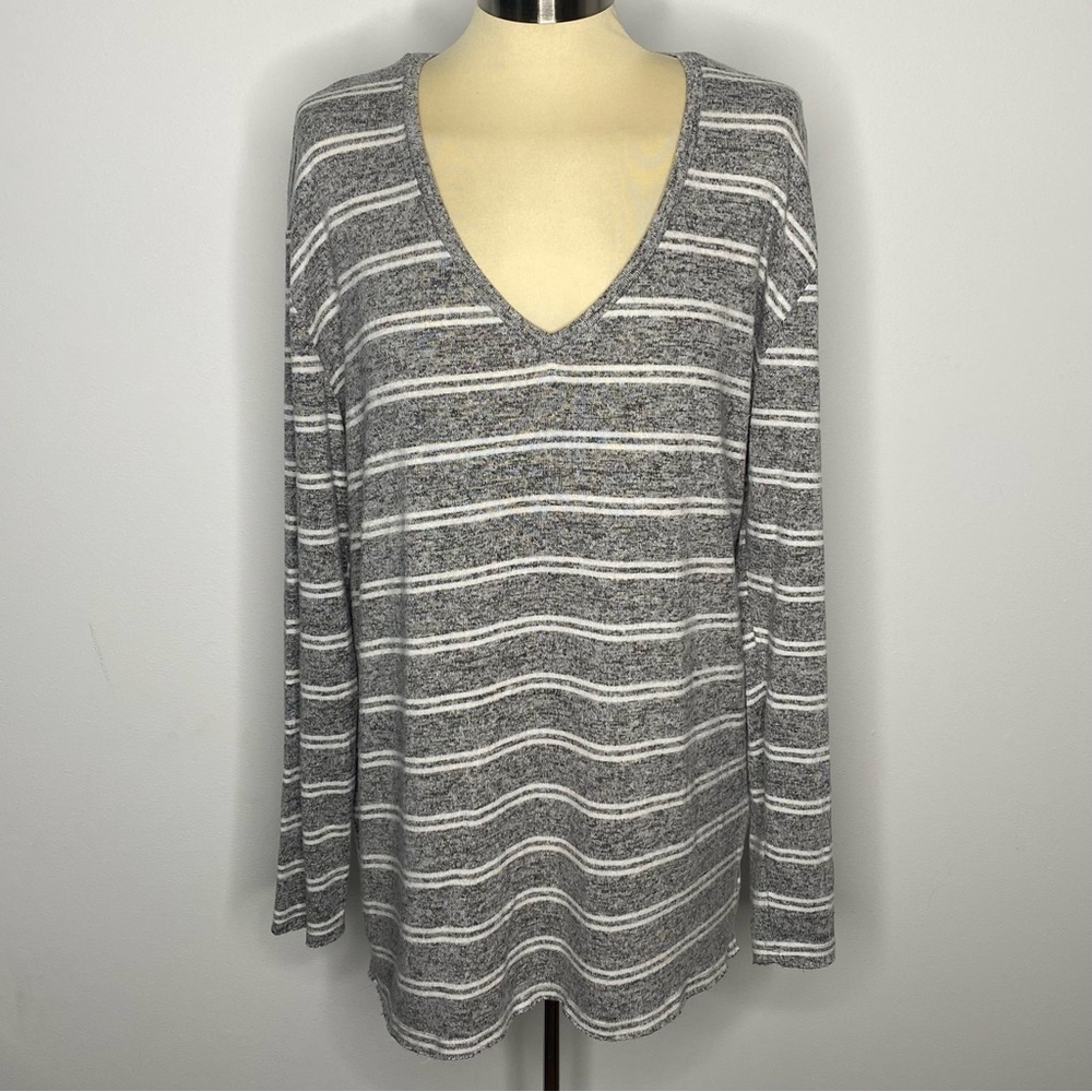 BP Grey White Striped Tunic